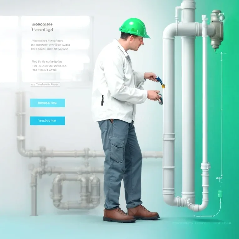 Equipo de inspección realizando diagnóstico de fuga con equipos especializados